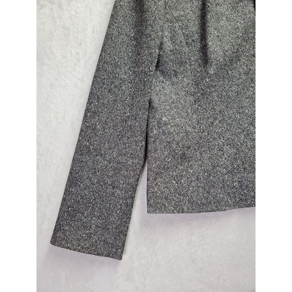 Ann Taylor Jacket Womens Size 10 Gray Wool Long Sleeve Pockets Collared Full Zip - Picture 6 of 10